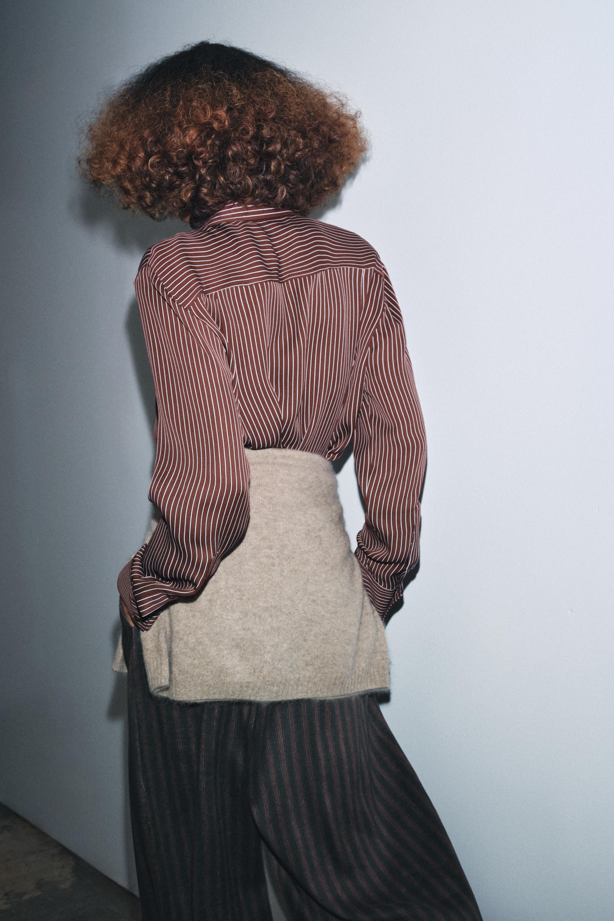 ZW COLLECTION LIMITED EDITION STRIPED SILK SHIRT